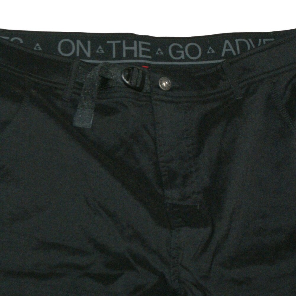 On The Go Adventures by Gerry Black Shorts Size 34 Nylon and Spandex Zip Pocket
